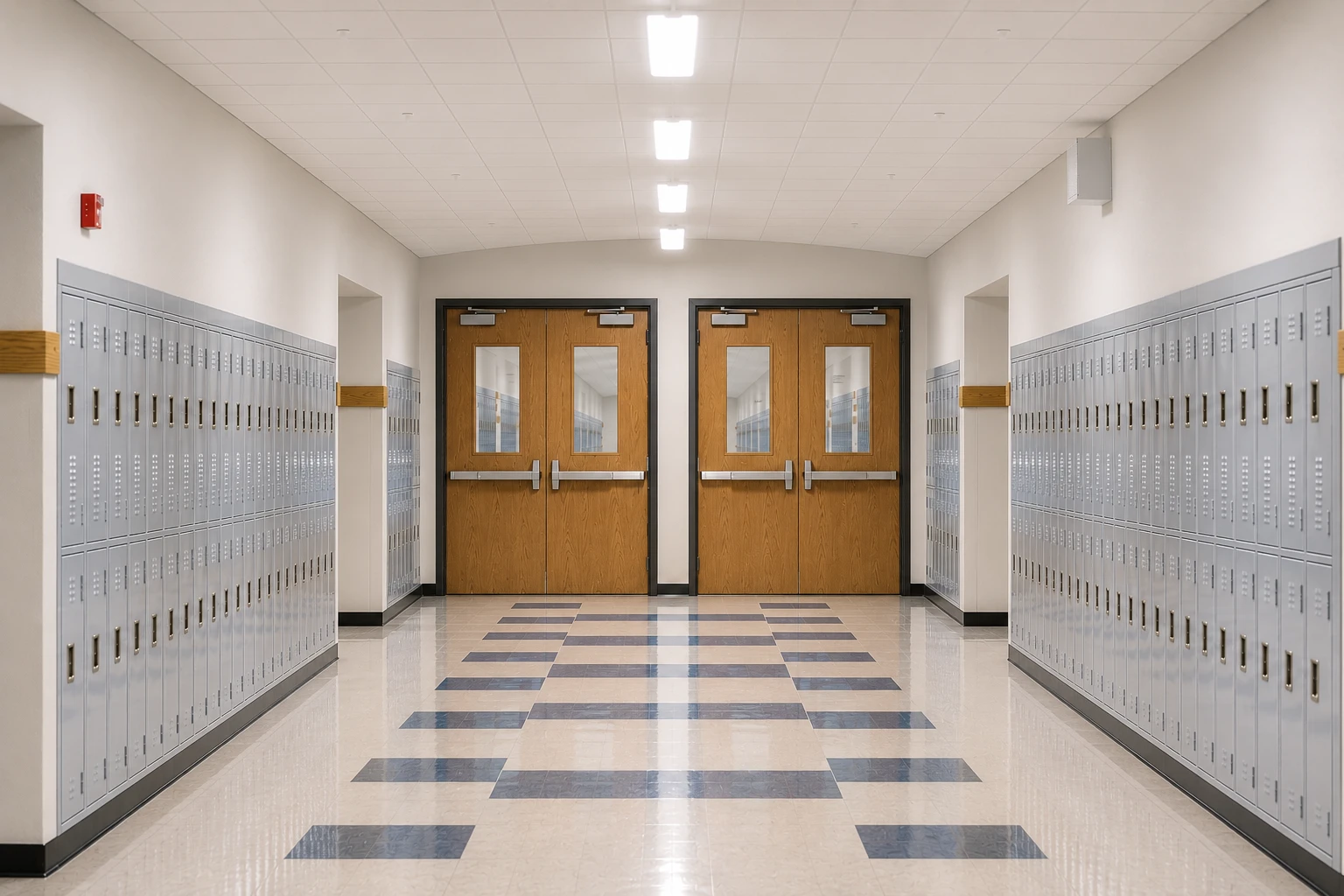 (Education) Durable doors designed for security